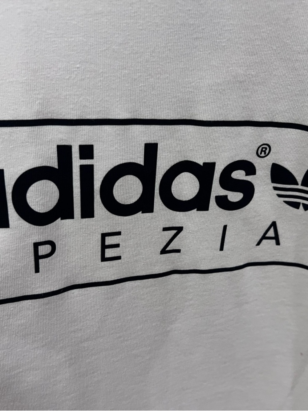 Adidas Original Tee Spzl Logo Casual Sports Short Sleeve White Men’s Large - Picture 2 of 8